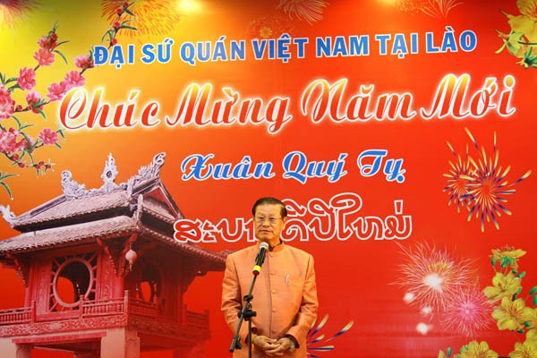 Tet celebration held in Laos - ảnh 1